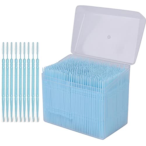 Acewen 1100 Pcs Disposable Plastic Toothpick Oral Cleaning Care Tooth Cleanin...