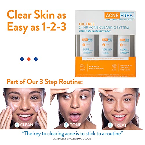 Acne Free Witch Hazel Mattifying Toner, 8.4 Ounce (Pack of 2)