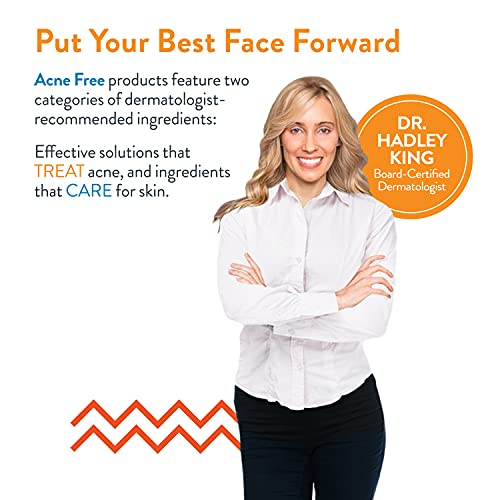 AcneFree Oil-Free Acne Cleanser Benzoyl Peroxide 2.5% Acne Face Wash, 8 Ounce...