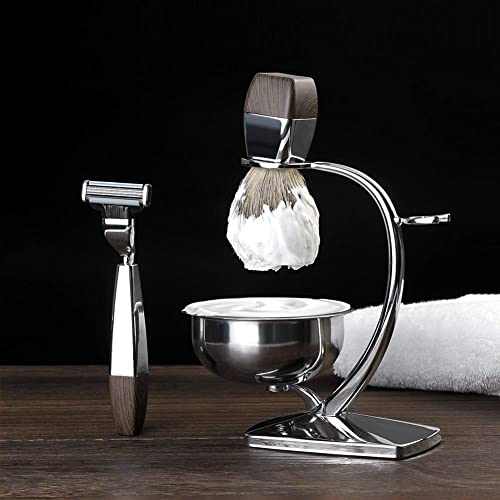 Premium Shaving Kit for Men, 4in1, ACRIMAX Badger Hair Shaving Brush Set, Lux...