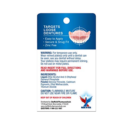 Acryline Advanced Formula Denture Reliner - Refit and Tighten Dentures/for Bo...