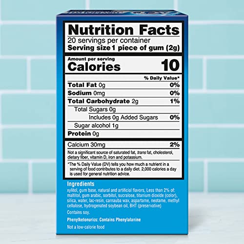 ACT Dry Mouth Moisturizing Gum, 20 Pieces, With Xylitol, Sugar Free Soothing ...