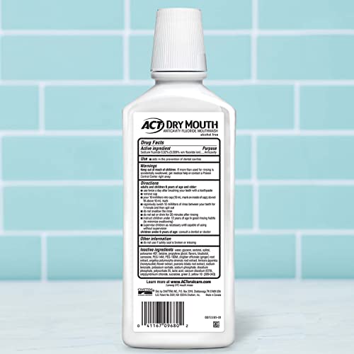 ACT Total Care Dry Soothing Mouthwash, Mint, 18 Fl Oz