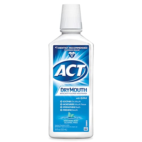 ACT Total Care Dry Soothing Mouthwash, Mint, 18 Fl Oz