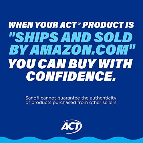 ACT Total Care Zero Alcohol Anticavity Fluoride Mouthwash 18 fl. oz. Kills Ba...