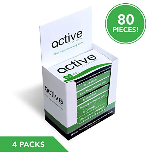 Active Orthodontic Chewing Gum 1-Month Supply 80 Count