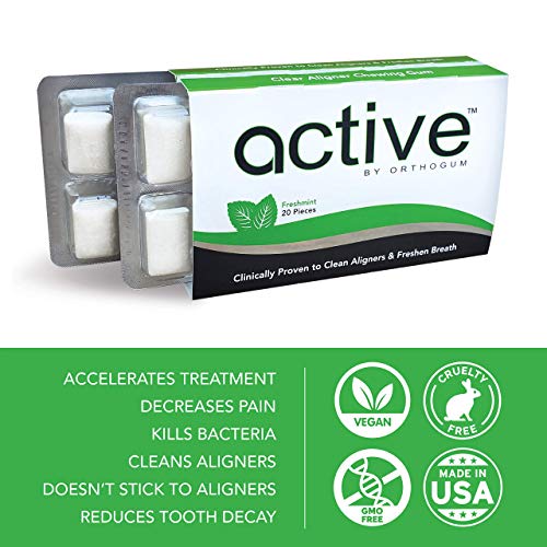 Active Orthodontic Chewing Gum 1-Month Supply 80 Count