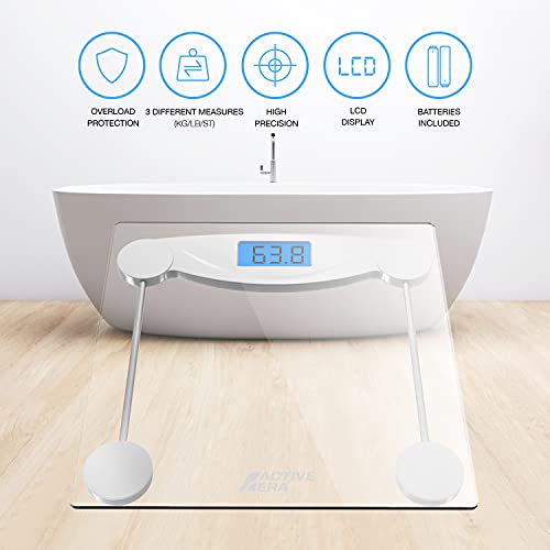 Active Era Digital Body Weight Scale - Ultra Slim High Precision Bathroom Sca...