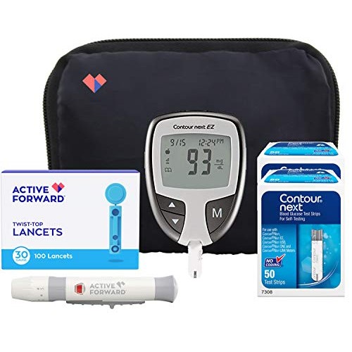 Contour Next EZ Diabetes Testing Kit | Contour Next EZ Blood Glucose Meter, 1...