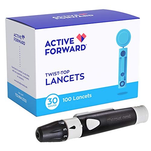 Microlet Lancing Device + 100 Active Forward 30g Lancets