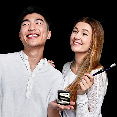 Active Wow Teeth Whitening Charcoal Powder Natural - With Organic Charcoal Po...