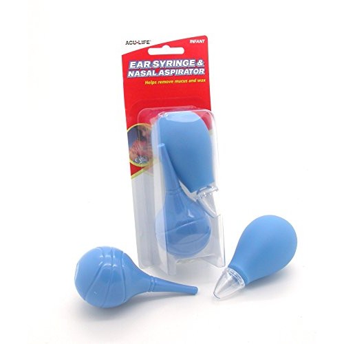 Acu-Life Ear Syringe and Nasal Aspirator, Helps with Sinus Relief, Runny and ...
