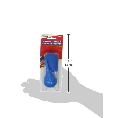 Acu-Life Ear Syringe and Nasal Aspirator, Helps with Sinus Relief, Runny and ...