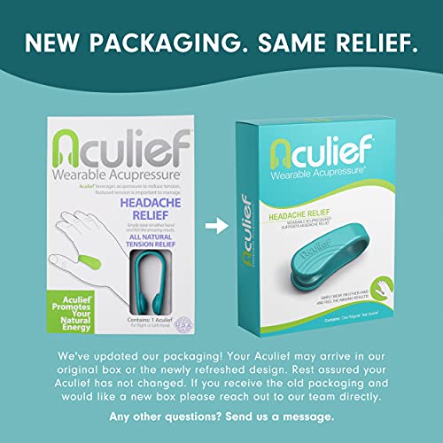 Aculief - Award Winning Natural Headache, Migraine, Tension Relief Wearable –...
