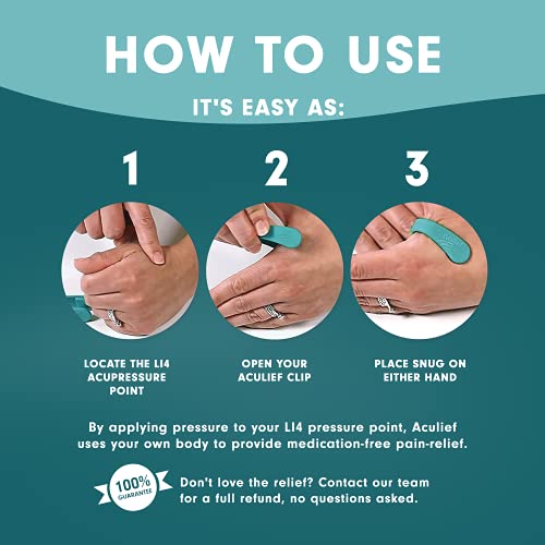 Aculief - Award Winning Natural Headache, Migraine, Tension Relief Wearable –...