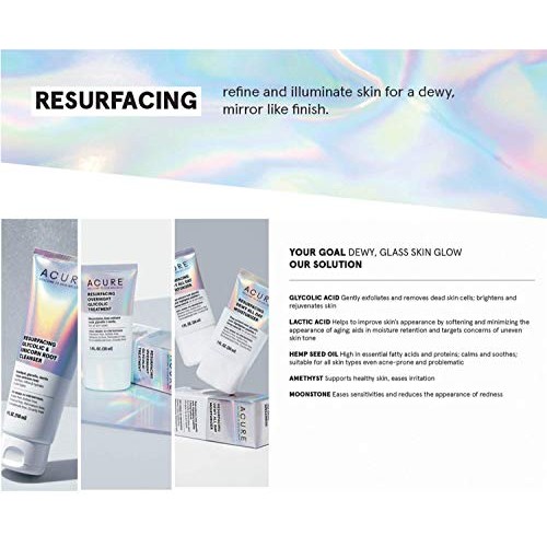 ACURE Resurfacing Dewy All Day Moisturizer | 100% Vegan | Illuminating Dewy G...