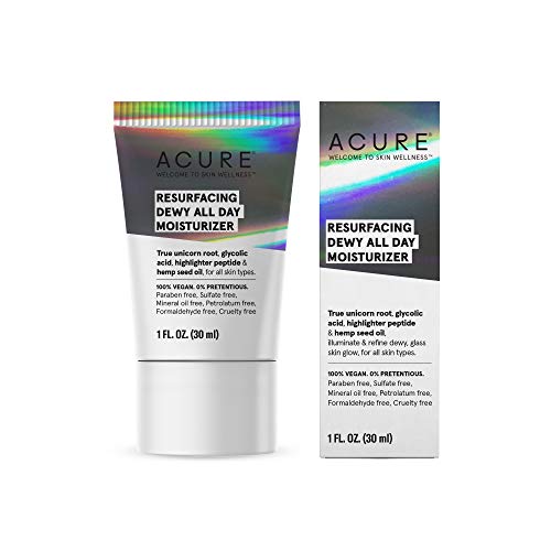 ACURE Resurfacing Dewy All Day Moisturizer | 100% Vegan | Illuminating Dewy G...