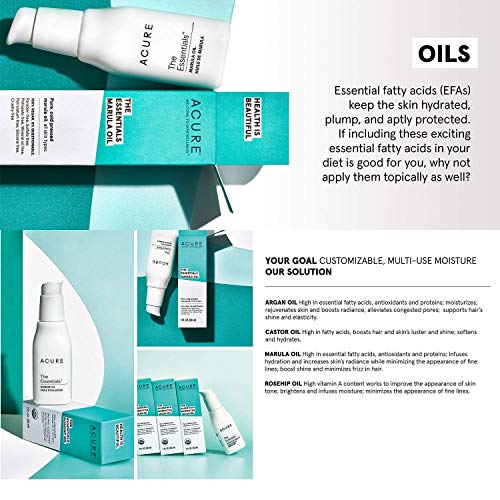 Acure The Essentials Oil Starter Kit - 100% Vegan & For Any Skin & Hair Care ...