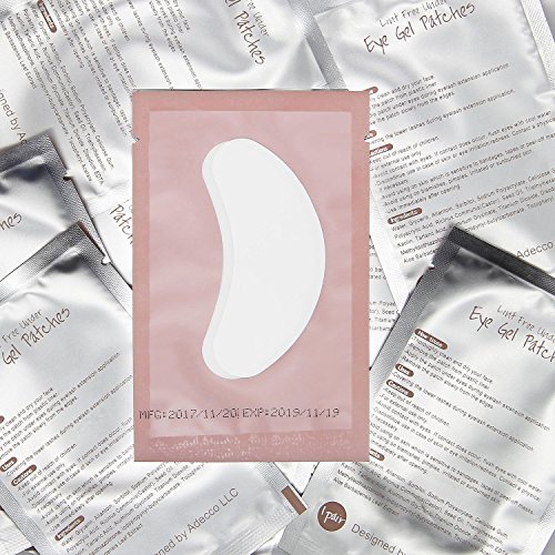 Adecco LLC 100 Pairs Under Eye Pads Lint Free Lash Extension Eye Gel Patches ...