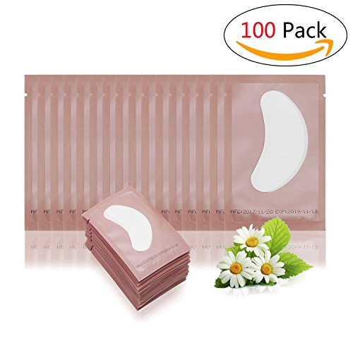 Adecco LLC 100 Pairs Under Eye Pads Lint Free Lash Extension Eye Gel Patches ...
