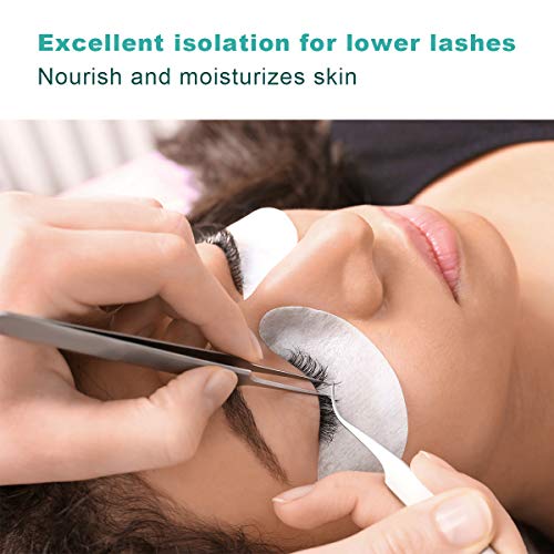 Adecco LLC Eyepads Eyelash Extensions Lint Free, 100 Pairs Set Eye Pads for L...