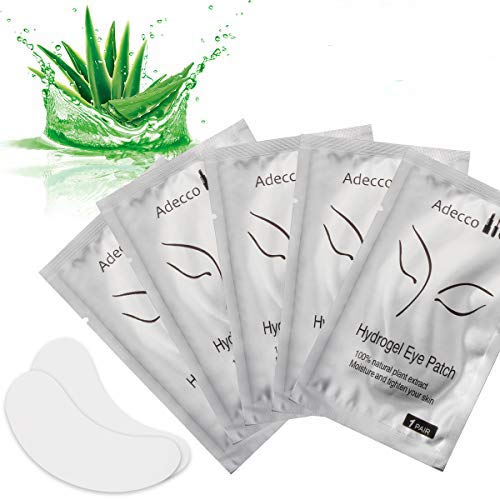 Adecco LLC Eyepads Eyelash Extensions Lint Free, 100 Pairs Set Eye Pads for L...