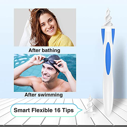 Ear Wax Removal Tool, 16 Pcs Silicone Ear Cleaner with Extra 6 Ear Picks, Reu...