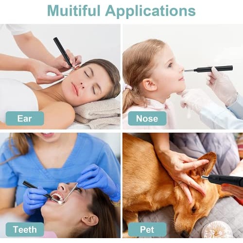 Ear Wax Removal, Ear Wax Remover Tool with 1296P HD Ear Cleaner Camera, 6 Low...