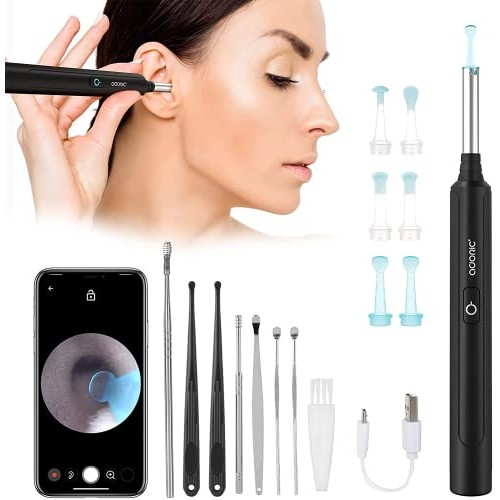 Ear Wax Removal, Ear Wax Remover Tool with 1296P HD Ear Cleaner Camera, 6 Low...