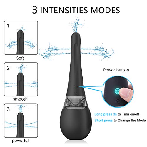 Automatic Electric Douche Enema Bulb, Adorime Rechargeable Cleansing System w...