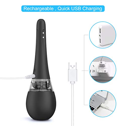 Automatic Electric Douche Enema Bulb, Adorime Rechargeable Cleansing System w...