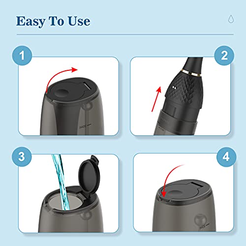 Automatic Electric Silicone Enema Bulb with 5 Speeds, Adorime Rechargeable An...