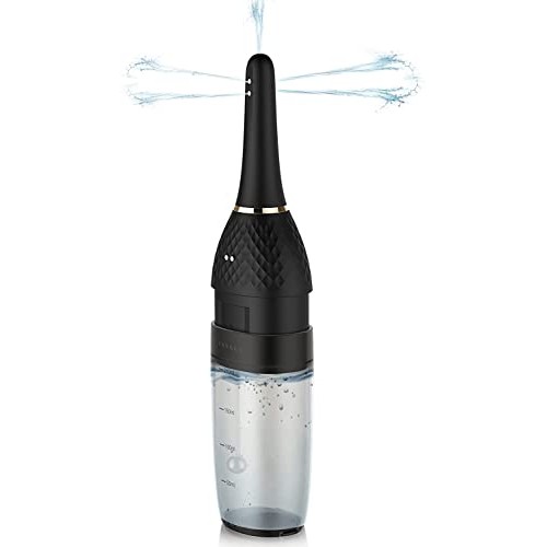 Automatic Electric Silicone Enema Bulb with 5 Speeds, Adorime Rechargeable An...