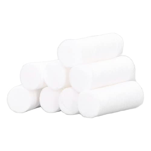 Rolled Cotton Ball, 100 Counts Cotton Gauze Rolls High Absorbent Easy Use for...