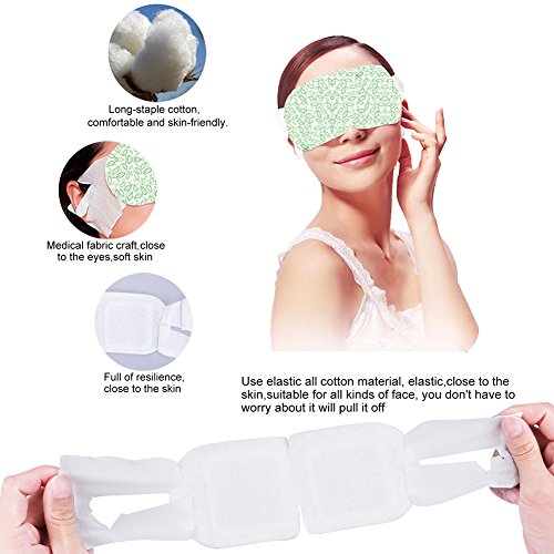 Adsoner Steam Eye Mask, 15 Packs Hot Steam Eye SPA Mask Relieve Eyestrain Rem...