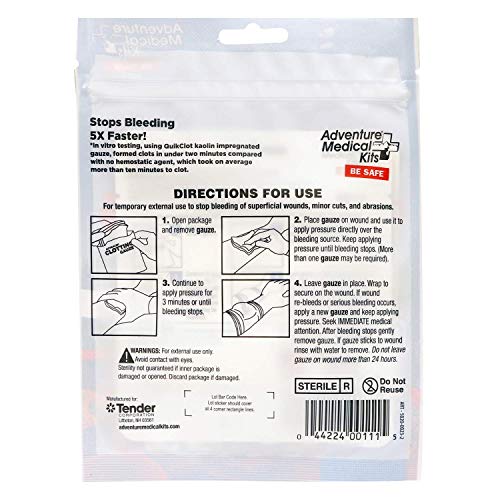 QuikClot Advanced Clotting Gauze - 3 x 24 in (2 Strips)