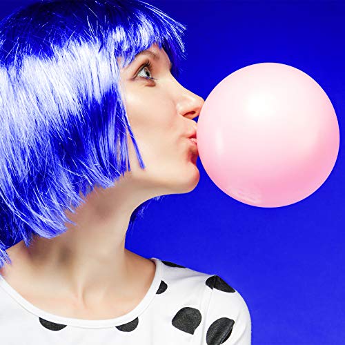 ADXCO 12 Pieces Party Wigs and Sunglass Set Include Neon Short Bob Wig Colorf...