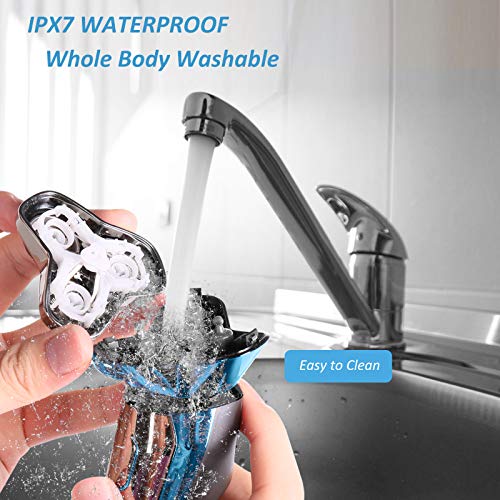 Electric Shaver for Men Waterproof Wet and Dry, Men's Electric Razor Cordless...