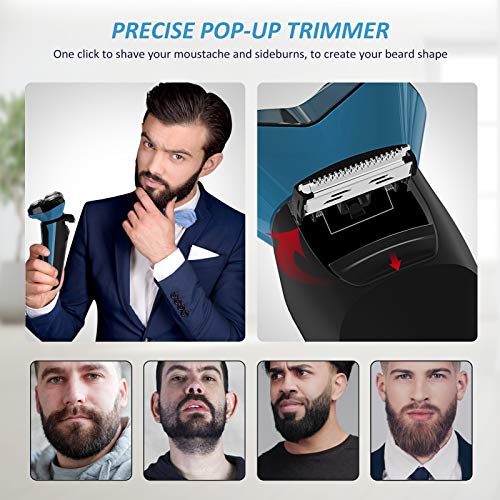 Electric Shaver for Men Waterproof Wet and Dry, Men's Electric Razor Cordless...