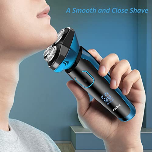 Electric Shaver for Men Waterproof Wet and Dry, Men's Electric Razor Cordless...