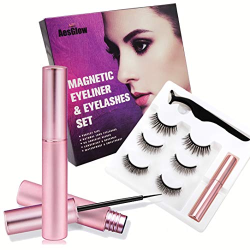 Magnetic Eyelashes with Eyeliner, Magnetic Lashes Natural Looking, Magnetic E...