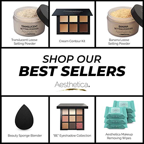 Aesthetica Brow Contour Kit 16-Piece Eyebrow Makeup Palette Set 6 Eyebrow Pow...