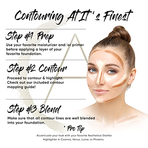 Aesthetica Cosmetics Cream Contour and Highlighting Makeup Kit - Contouring F...