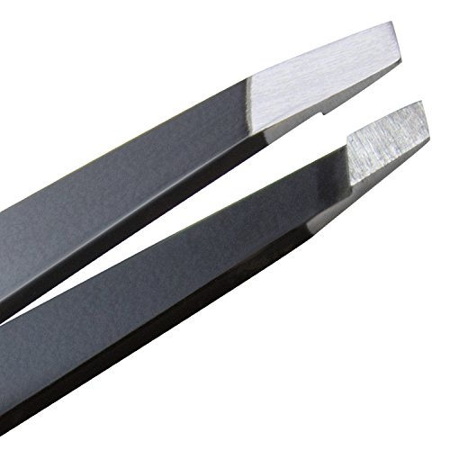 Aesthetica Pro-Series Angled Tweezers - Professional Stainless Steel Precisio...