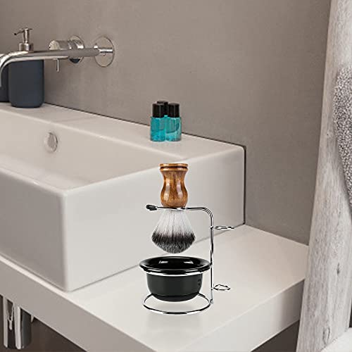 Aethland Mens Shaving Brush Kit, Soft Hair Shaving Brush, Stainless Steel Sha...