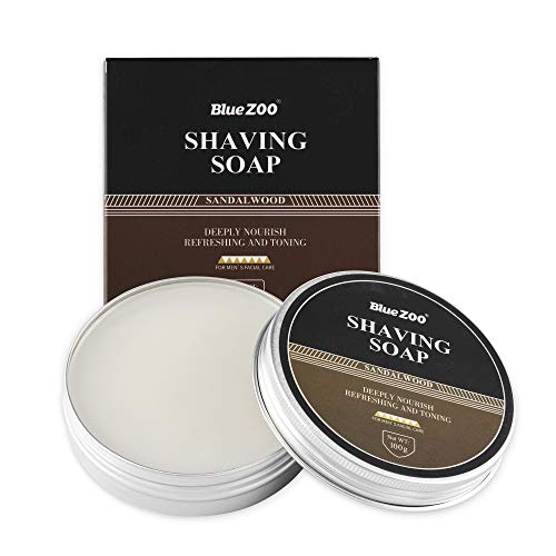 Aethland Mens Shaving Brush Set, Include 100g Shaving Soap, Soft Hair Shaving...