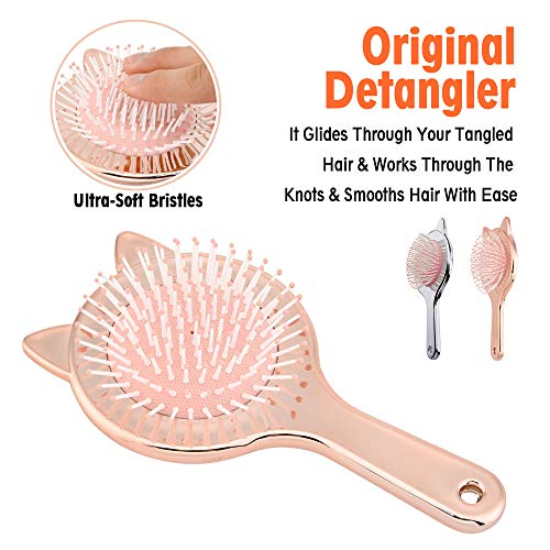 Aethland Toddler Hair Brush and Comb Set, Kids Hair Brush｜1pc Detangling Bru...