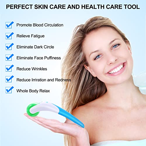 2 Pack Ice Rollers for Face, Eyes and Whole Body Relief, Face Roller Skin Car...