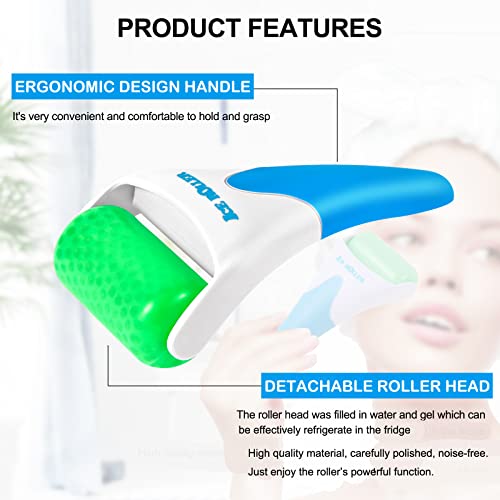 2 Pack Ice Rollers for Face, Eyes and Whole Body Relief, Face Roller Skin Car...