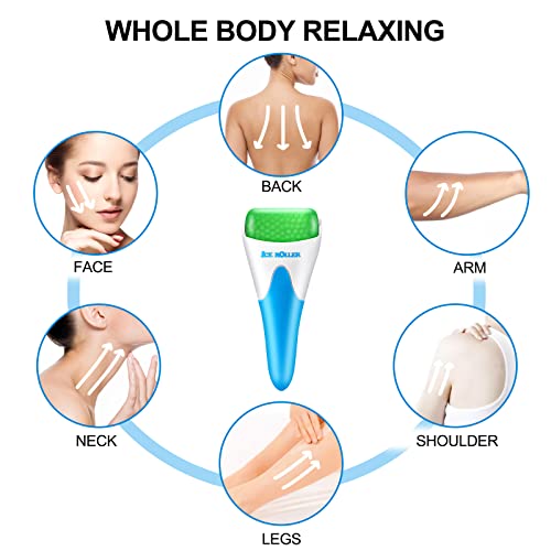 2 Pack Ice Rollers for Face, Eyes and Whole Body Relief, Face Roller Skin Car...